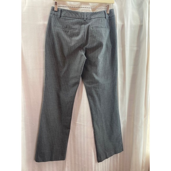 United Colors of Benetton Women Gray Pinstripe Straight Leg Dress Pants 30" Read - Picture 2 of 7